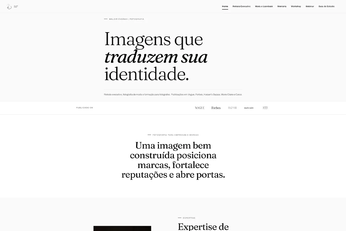 Site Waldir Évora Fotografia