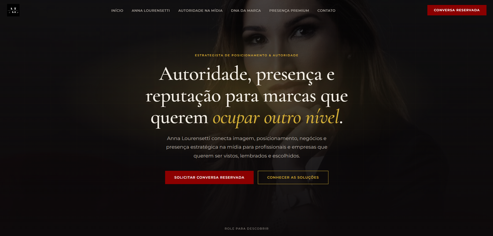 Referência do site Anna Lourensetti